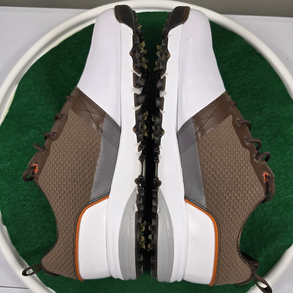 FootJoy White and Brown Athletic Golf Shoes - Picture 6 of 10